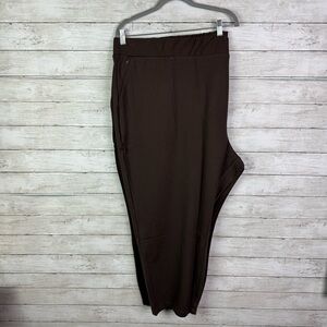 Universal Standard Elastic Waist Pull On Pants Brown Size 4XL/7X